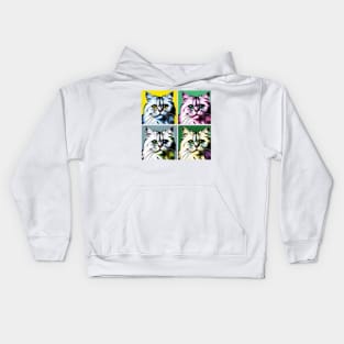 Burmilla Pop Art - Cat Lovers Kids Hoodie